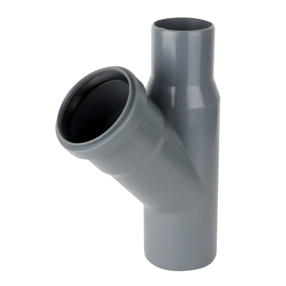 زانو پوشفیت 45 درجه ونت دار 110x50mm - (  99050233645  )  -
