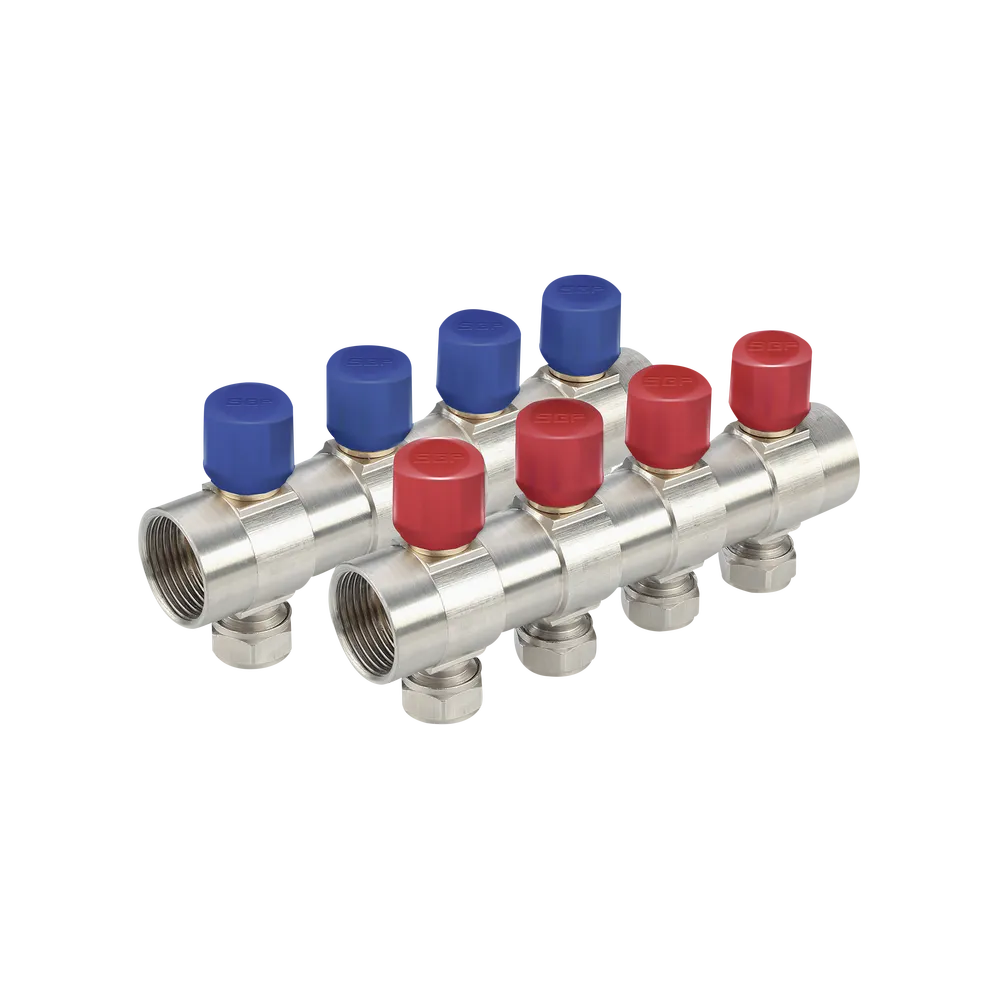 نیو کلکتور کوپلی همراه با شیر تنظیم( آبی و قرمز) (2b) 1"x16mm - (  99020113222  )
